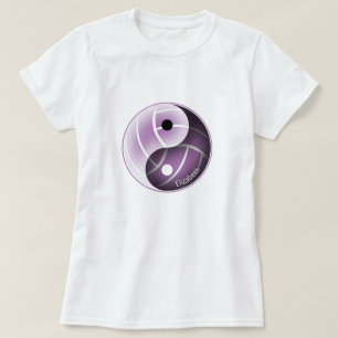 Camiseta yin yang w lavanda mínima CUALQUIER voleibol a col