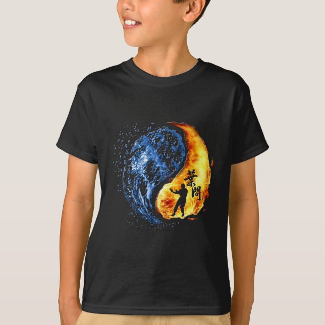 Camiseta Yin Yang (Wing Chun) Ip Man Linage (Anverso)