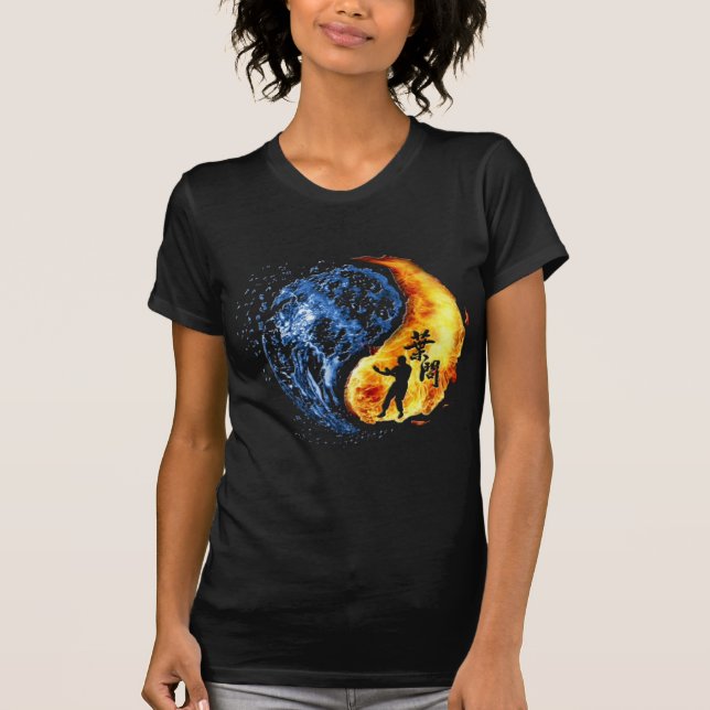 Camiseta Yin Yang (Wing Chun) Ip Man Linage (Anverso)