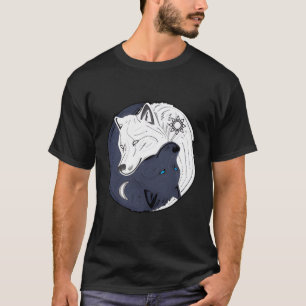 Camiseta Yin Yang Wolf Skoll espiritual I Zen