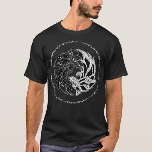 Camiseta Yin yang Wolves Wolf, yinyang Tai Chi, Qi G