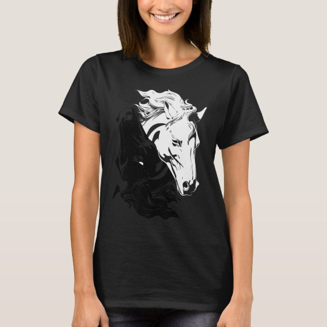 Camiseta Yin-yang Year Of The Horse 2026 Happy Chinese New  (Anverso)
