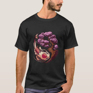Camiseta Ying y Yang Koi pescan el Japón de las mujeres Sak