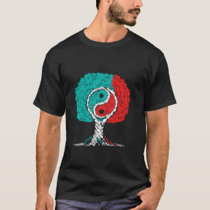 Camiseta Ying y Yang Trees China Símbolos carácter chino