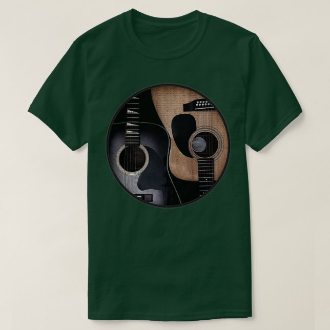 Camiseta Ying Yang Acoustic Guitars  (Diseño del anverso)