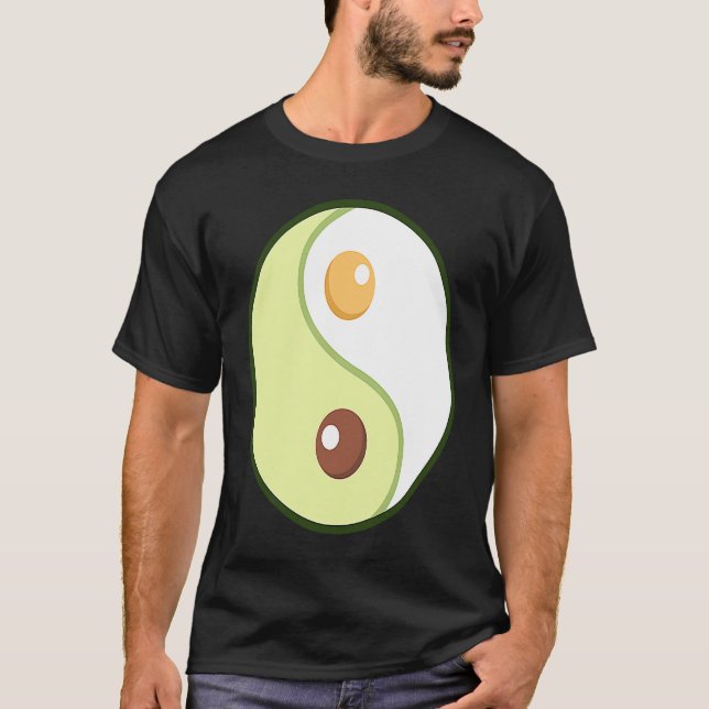 Camiseta Ying Yang Avocado Ketogenic Overweight Diet Keto F (Anverso)