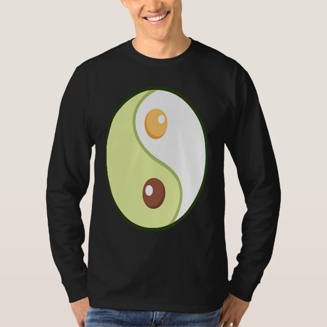 Camiseta Ying Yang Avocado Ketogenic Overweight Diet Keto F (Anverso)