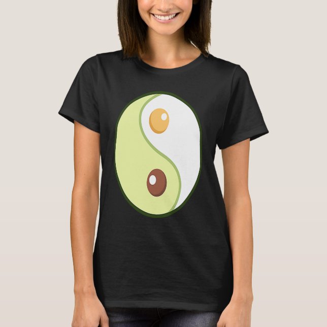 Camiseta Ying Yang Avocado Ketogenic Overweight Diet Keto F (Anverso)