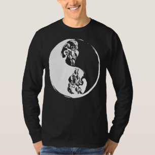 Camiseta Ying Yang Bonsai Tree Retro Planta Retro Budista J