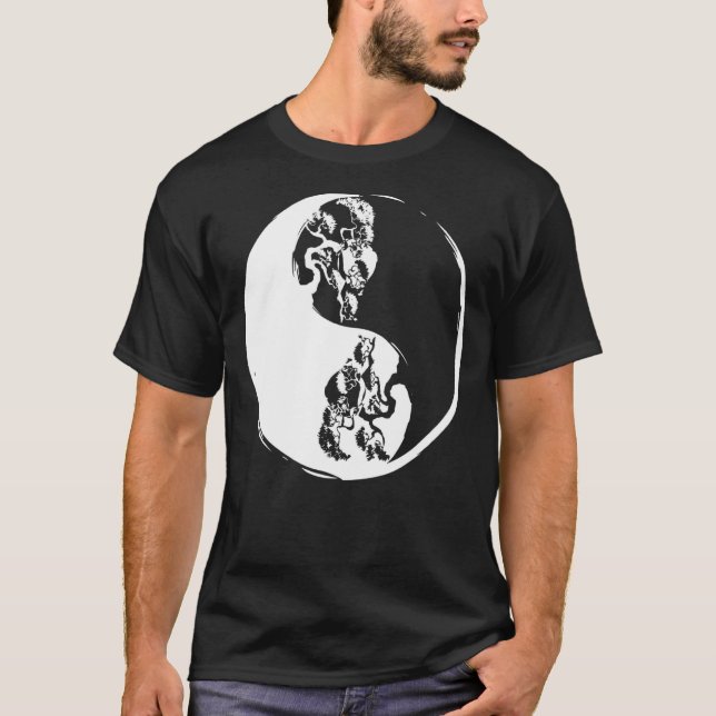 Camiseta Ying Yang Bonsai Tree Retro Planta Retro Budista J (Anverso)