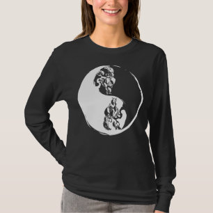Camiseta Ying Yang Bonsai Tree Retro Planta Retro Budista J