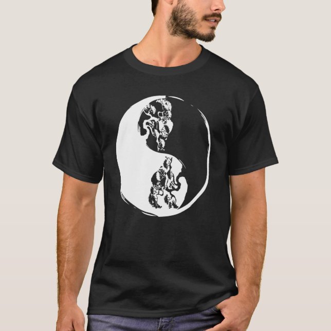 Camiseta Ying Yang Bonsai Tree Retro Planta Retro Budista J (Anverso)