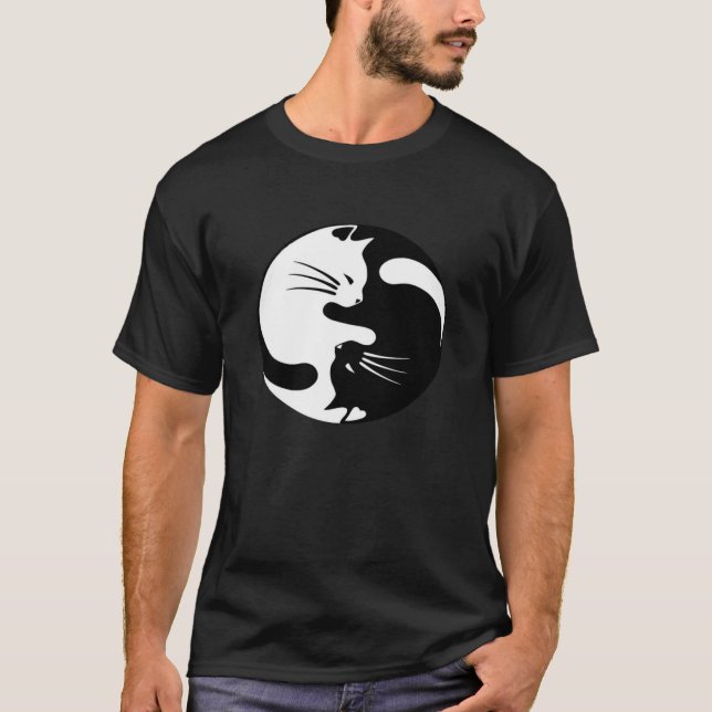 Camiseta Ying yang cat Essential (Anverso)