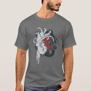 Camiseta Ying Yang Dragon T Chinese Lizard Vs Phoenix Risin