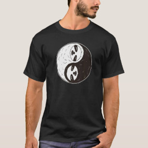 Camiseta Ying Yang equilibrio japonés ranura linda ranura