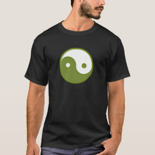 Camiseta Ying Yang Green Design 2