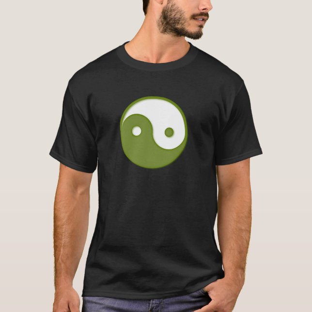 Camiseta Ying Yang Green Design 2 (Anverso)