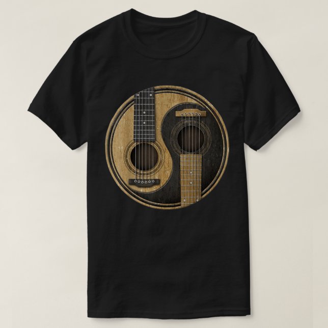 Camiseta Ying Yang Guitar (Diseño del anverso)