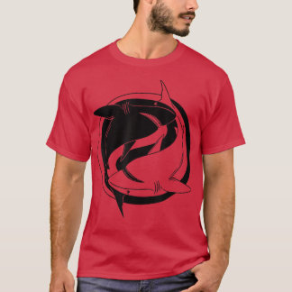 Camiseta Ying Yang Shark