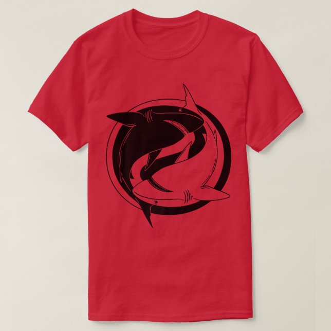 Camiseta Ying Yang Shark (Diseño del anverso)
