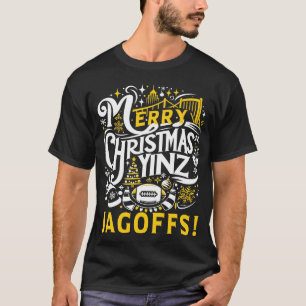 Camiseta Yinz Jagoff Navidades de Pittsburgh Gift