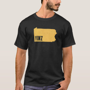 Camiseta Yinz Pittsburgh Pennsylvania Home State Shape Dist