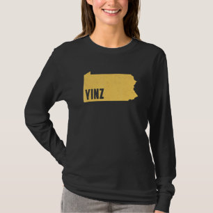 Camiseta Yinz Pittsburgh Pennsylvania Home State Shape Dist