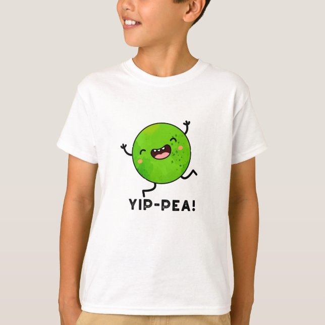 Camiseta Yip-pea Happy Pea Pun (Anverso)