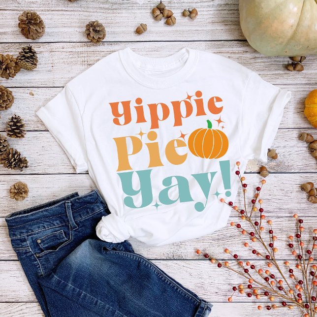 Camiseta Yippie de acción de gracias Yay Pumpkin T-Shirt (Subido por el creador)