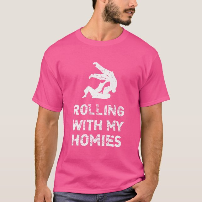 Camiseta Yiu Jitsu, brasileño gracioso que rompan con mis h (Anverso)