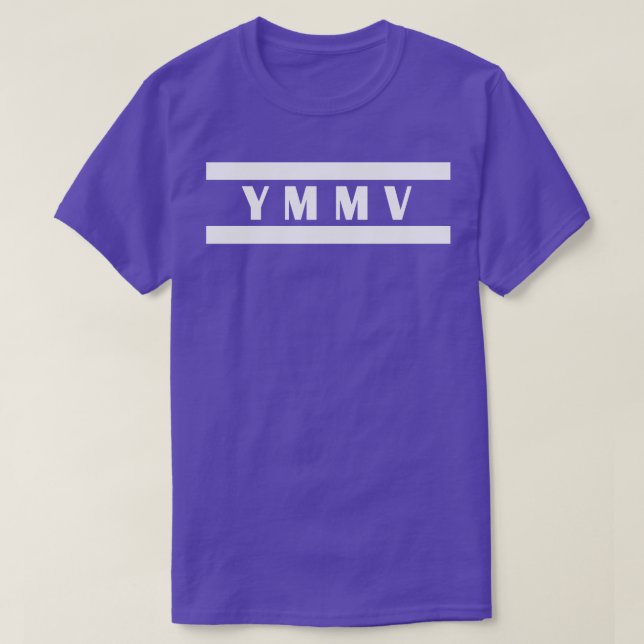 Camiseta ymmv su millaje puede variar (Diseño del anverso)