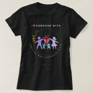 Camiseta Yo <3 alguien con negro femenino FMF