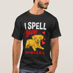Camiseta Yo amo a Chiweenie Cute Wiener Dog Dachshund