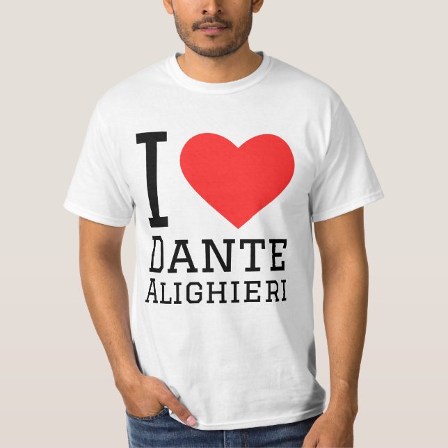 Camiseta Yo amo a Dante Alighieri (Anverso)