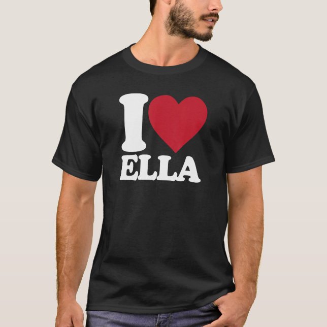 Camiseta Yo amo a Ella - Yo corazón a Ella (Anverso)