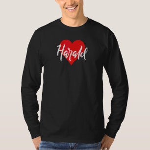 Camiseta Yo amo a Harald nombre amor corazón