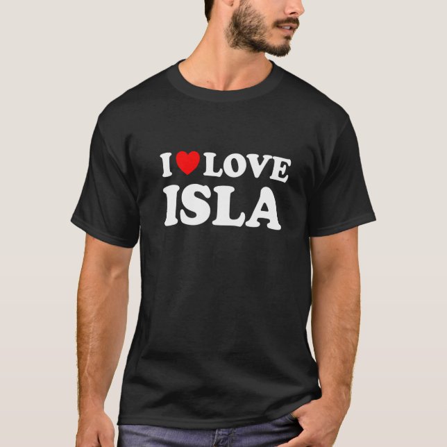 Camiseta Yo amo a Isla I Heart Isla (Anverso)