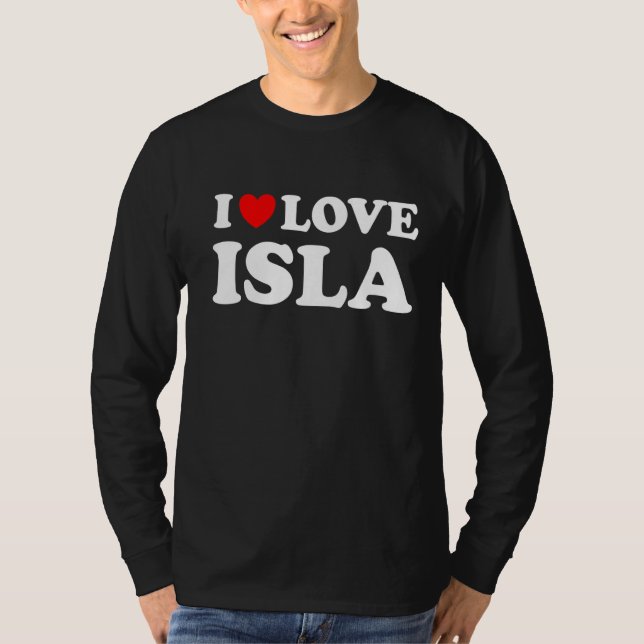 Camiseta Yo amo a Isla I Heart Isla (Anverso)