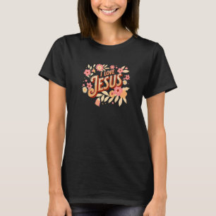 Camiseta Yo amo a Jesús Navidades religiosos cristianos de