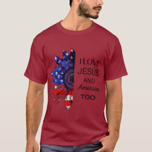 Camiseta Yo amo a Jesús y a Estados Unidos también