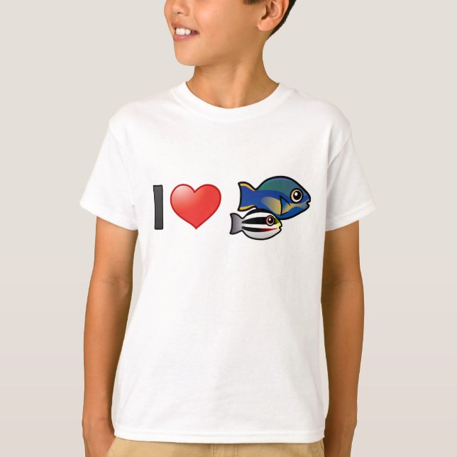 Camiseta Yo amo a la princesa Parrofish (Anverso)