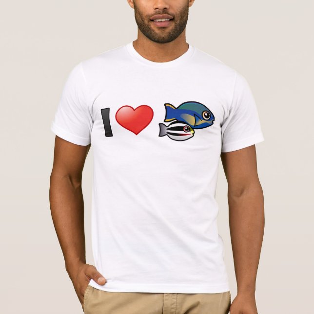 Camiseta Yo amo a la princesa Parrofish (Anverso)