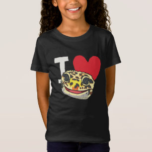 Camiseta Yo amo a Leopardo Geckos