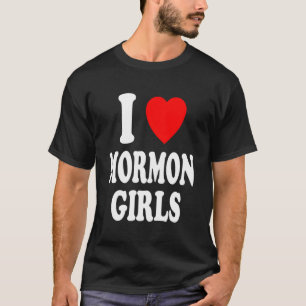 Camiseta Yo amo a los Chicas mormones Cultura religiosa Mor