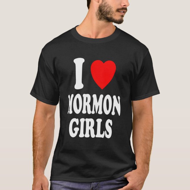 Camiseta Yo amo a los Chicas mormones Cultura religiosa Mor (Anverso)
