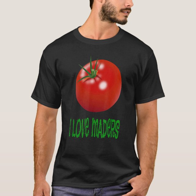 Camiseta Yo amo a los tomates Maders (Anverso)