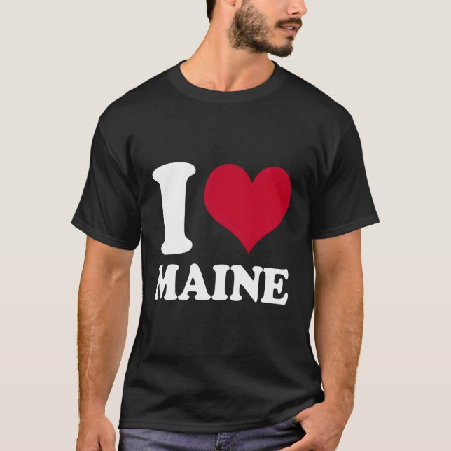 Camiseta Yo amo a Maine Me (Anverso)