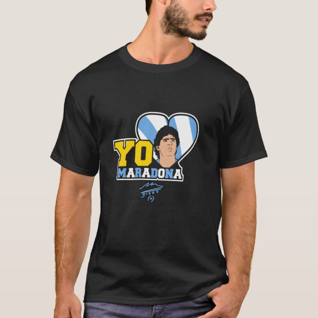Camiseta Yo amo a Maradona (Anverso)