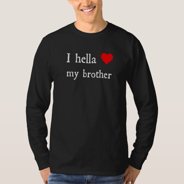 Camiseta Yo amo a mi hermano (Anverso)