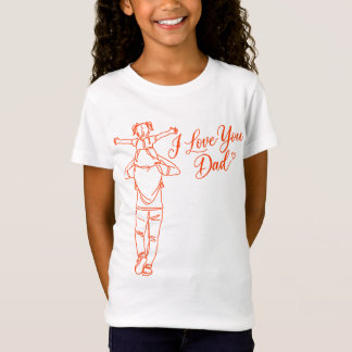 Camiseta Yo Amo a Papá - Regalo Dulce de Padre e H